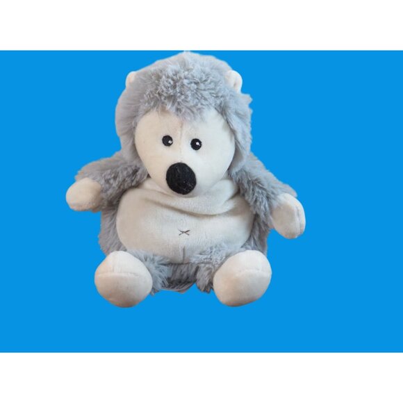 Warmies Microwaveable Plush Gray Hedgehog Toy Heat Pack - Picture 1 of 5